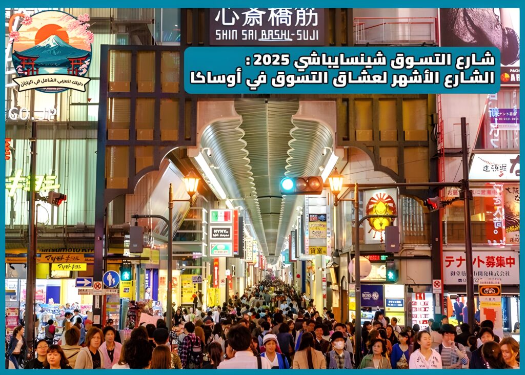 شارع التسوق شينسايباشي 2025: الشارع الأشهر لعشاق التسوق في أوساكا