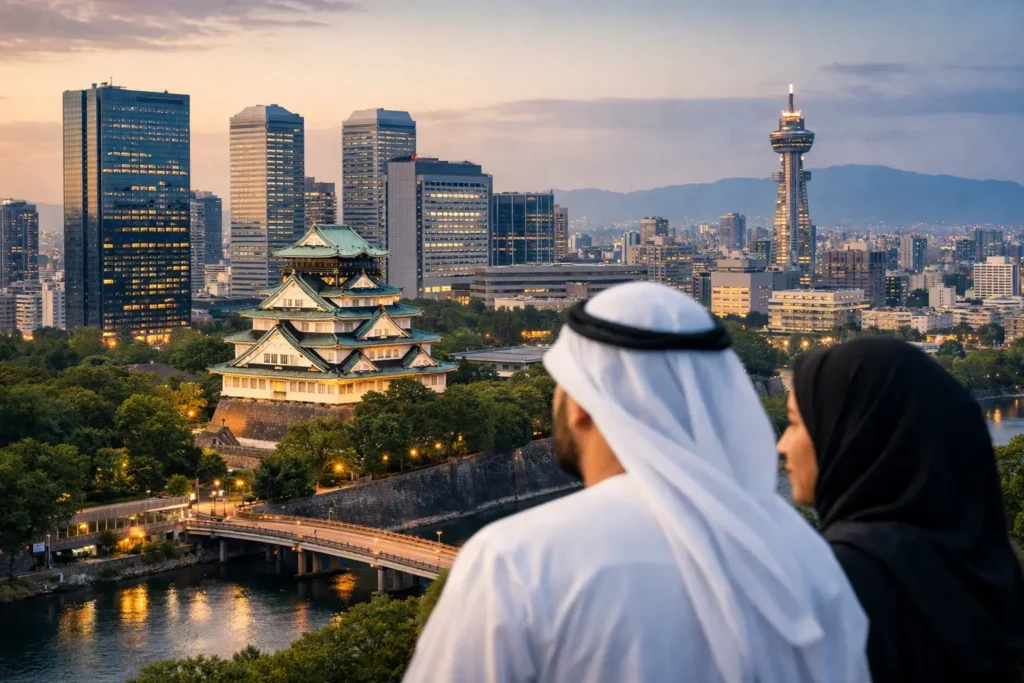 أفضل مناطق السكن في أوساكا للمسافرين العرب