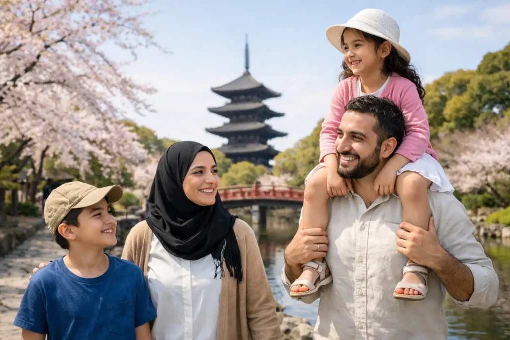 تجربة عائلة عربية في كيوتو بكل راحة